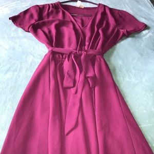 Maroon Dress
